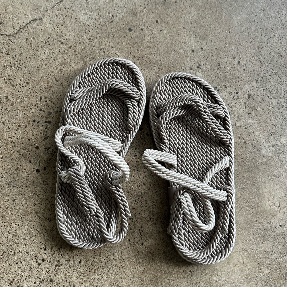 Brand new rope sandals size 8